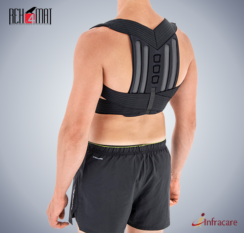 6540 Back and Shoulder Posture Corrector for Adult and Child Corset, Back  Support Band, Corrective Orthosis, Posture Correction Health-wh Back Brace  Shoulder Support Back Support Belt, Back Belt, बैक सपोर्ट बेल्ट 