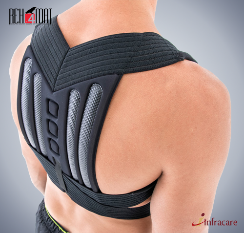 Lumbar Support Shoulder Brace Belt Posture Corrector - Sizes M, L