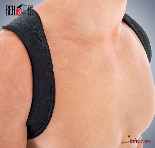MKL Innovations Unisex Posture Corrector / Upper Back Brace Straightener Posture  Corrector for Clavicle Chest Support Med Size 