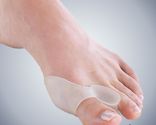 2 Pairs Gel Toe Separator (Blue),Silicone Bunion Corrector for